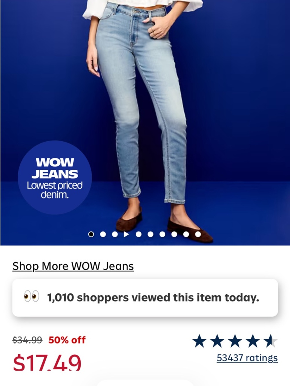 Old Navy Light Blue Cropped Straight-Leg Jeans